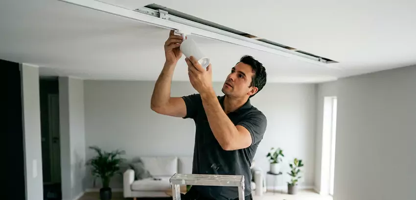 Recessed Track Lighting Installation in Toney